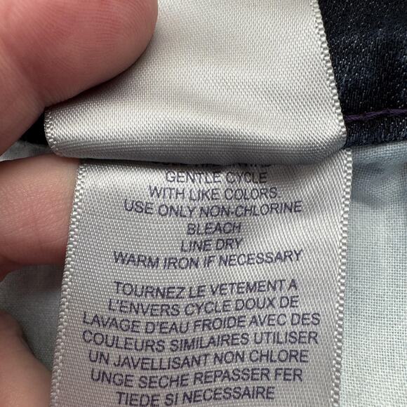 NYDJ Jeans Womens 22W Dark Wash Straight Plus Stretch Made in USA Denim Zip Fly - Picture 7 of 12